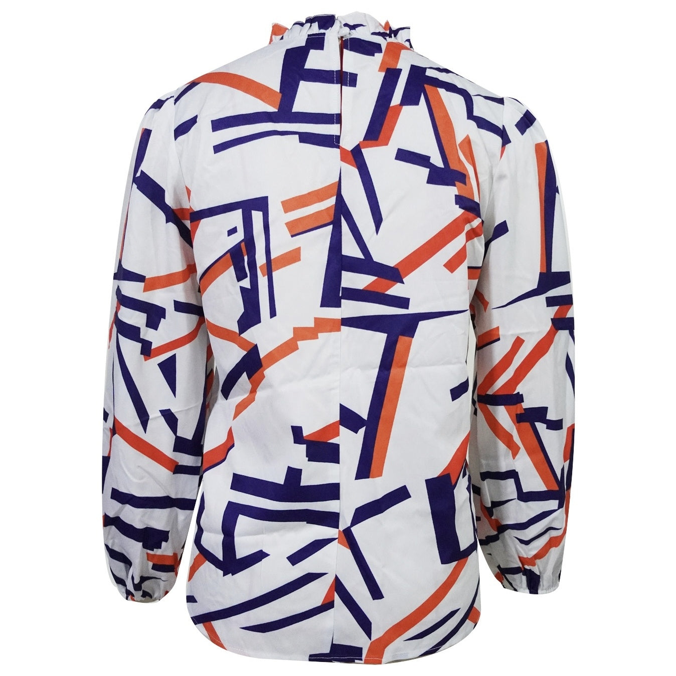 Ladies' Fashionable And Elegant Casual Printed Long Sleeved Shirt Top With Elegant Orientation