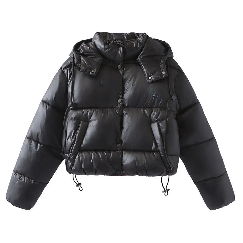 Women's European And American Hooded Short Down Coat