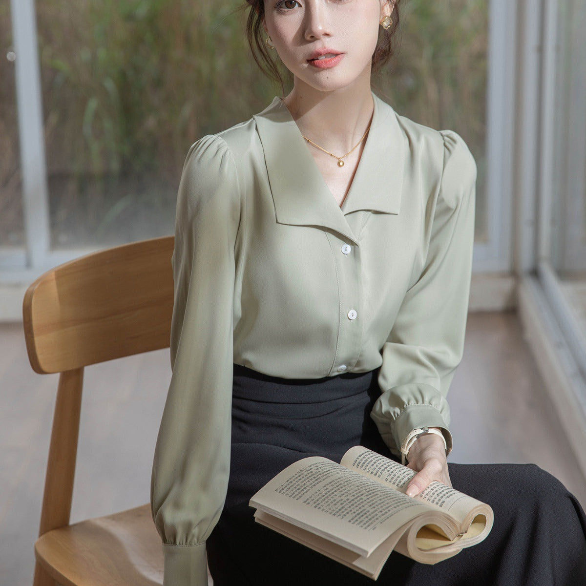 Women's High-grade Long-sleeved Shirt