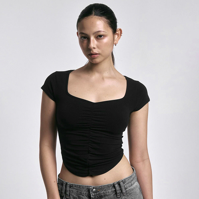 Women's Polyester Short Sleeved T-shirt