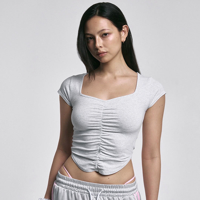 Women's Polyester Short Sleeved T-shirt