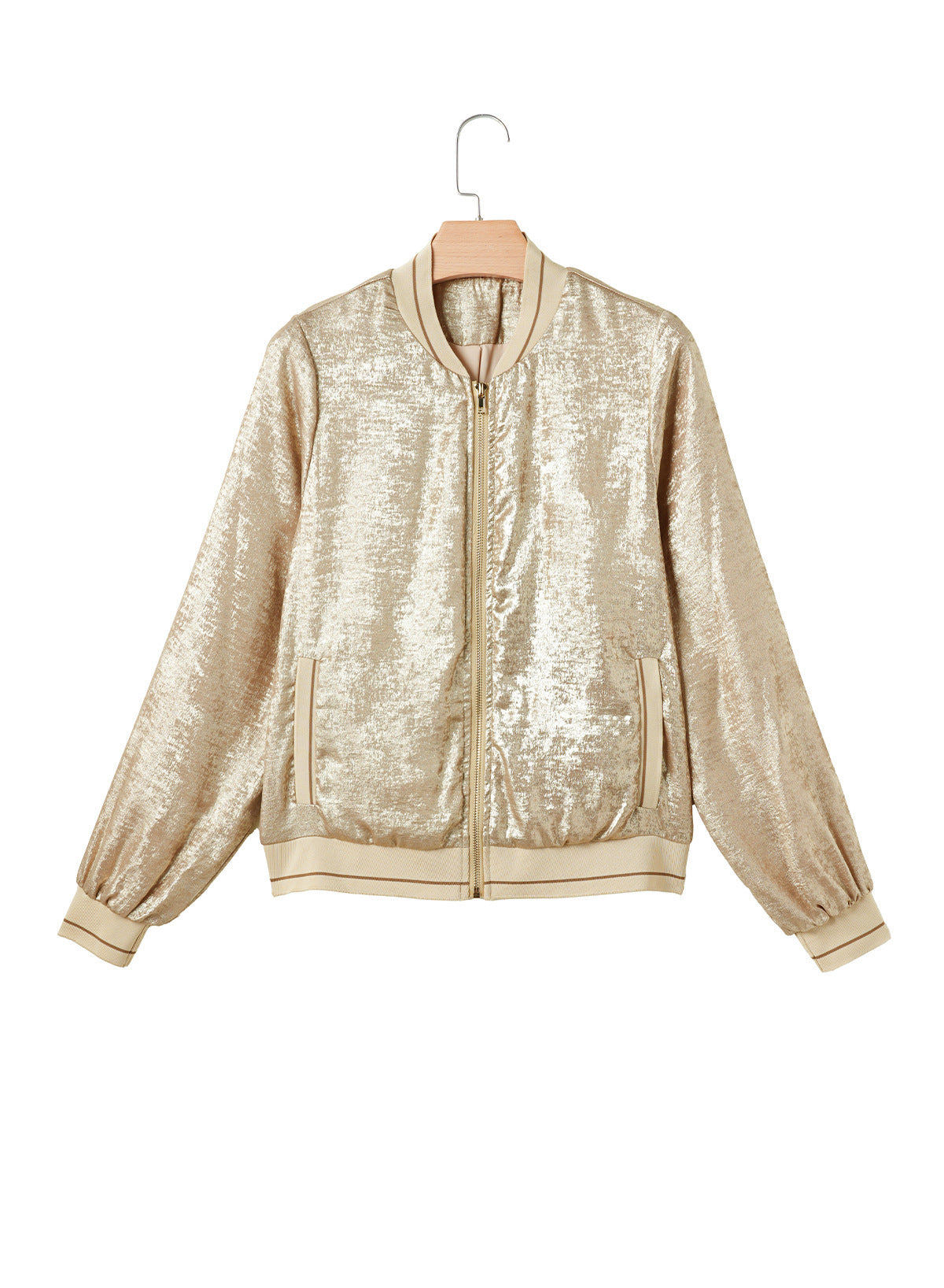 Solid Color Short Women's Casual Versatile Multi-pocket Jacket