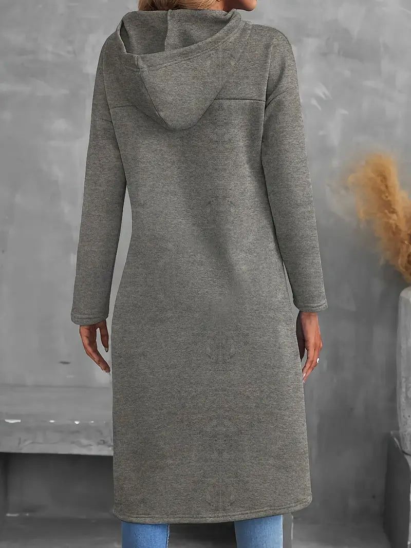 A Solid-colored Long-sleeved Top For Ladies