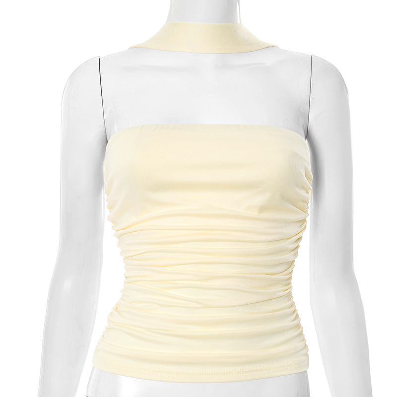 Women's Halter Ribbon Tube Top Vest