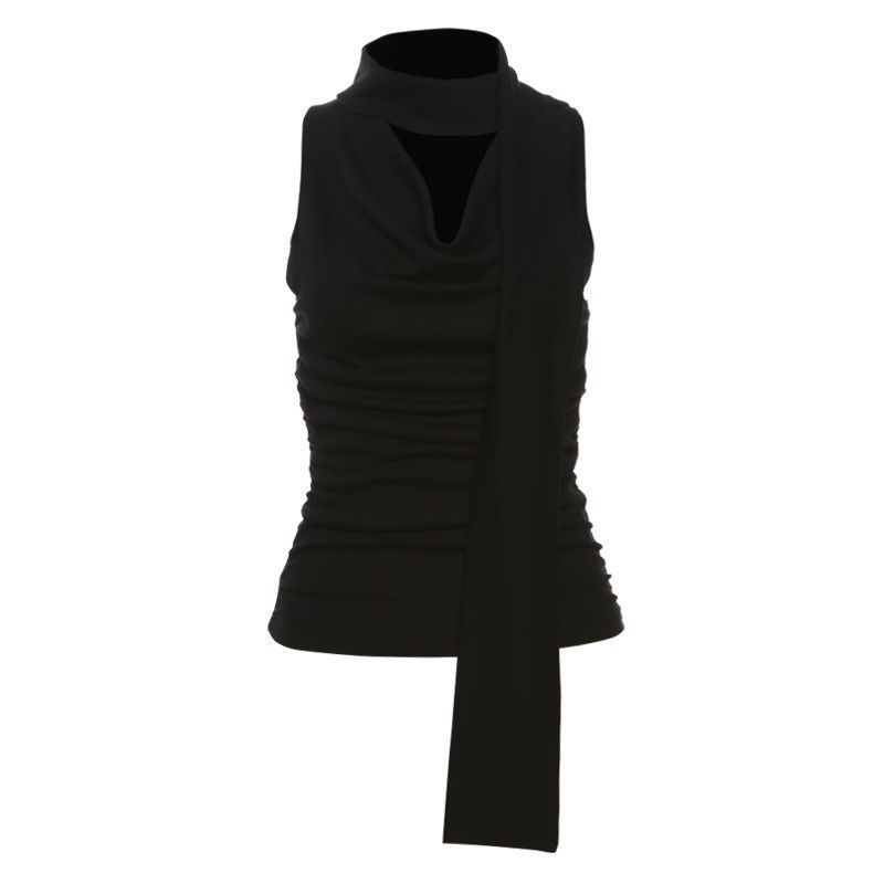 Slim Fit Slimming Swing Collar Design Blouse