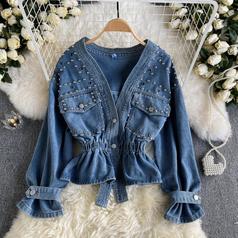 Denim Coat Female Spring And Autumn Long Sleeve Top