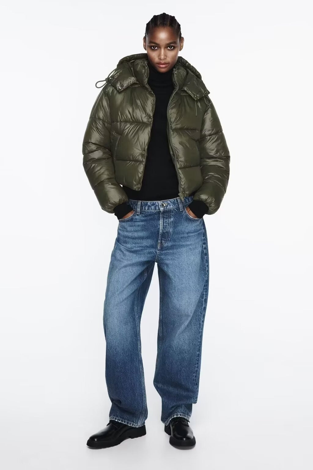 Women's European And American Hooded Short Down Coat