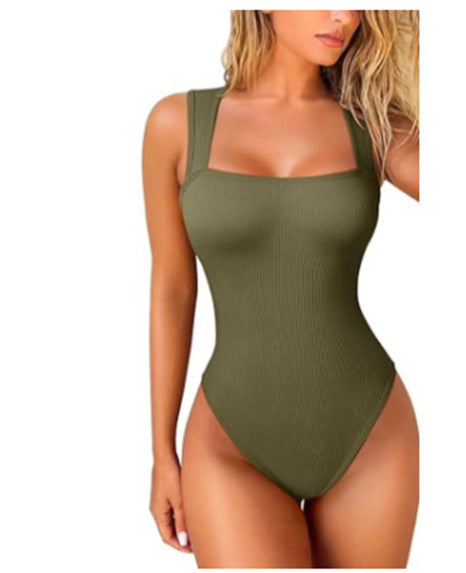 Sleeveless Vest Tight Jumpsuit