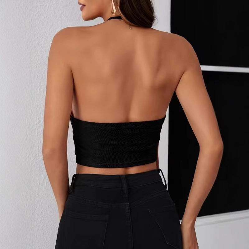 Women's Camisole Solid Color Fashion Low Collar