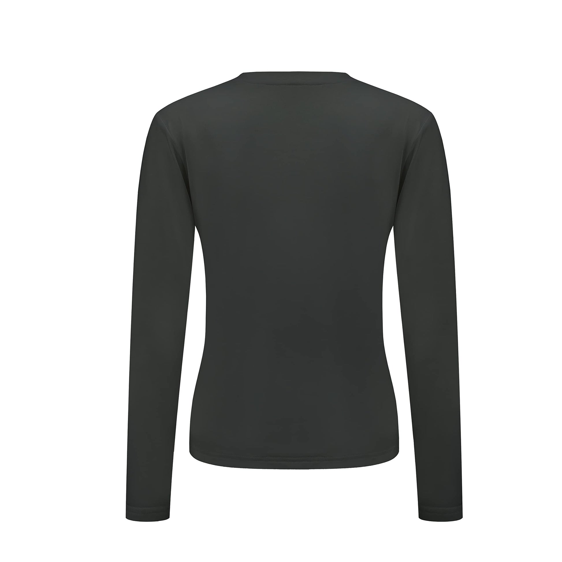A Solid-colored Long-sleeved Top For Ladies