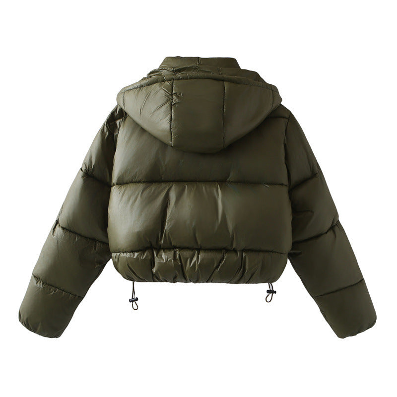 Women's European And American Hooded Short Down Coat