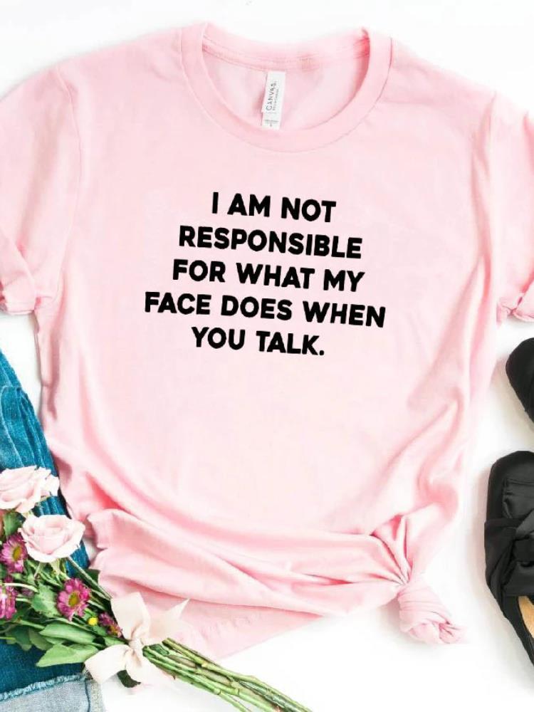 Women's Letter Printing Short Sleeve Loose T-shirt