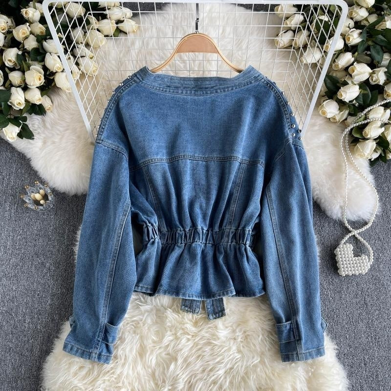 Denim Coat Female Spring And Autumn Long Sleeve Top