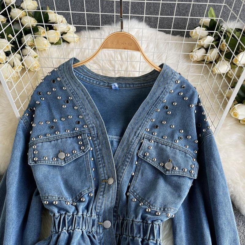 Denim Coat Female Spring And Autumn Long Sleeve Top