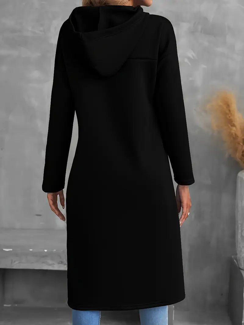 A Solid-colored Long-sleeved Top For Ladies